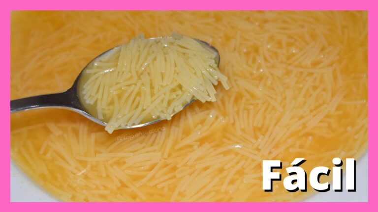 Como hacer sopa de fideos con caldo