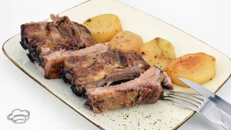 Costillas de cerdo al horno baja temperatura
