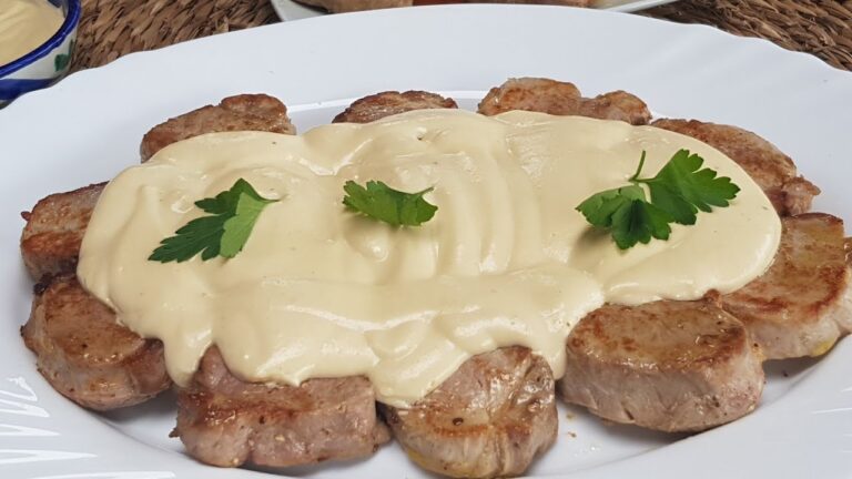 Salsa para acompañar solomillo de cerdo