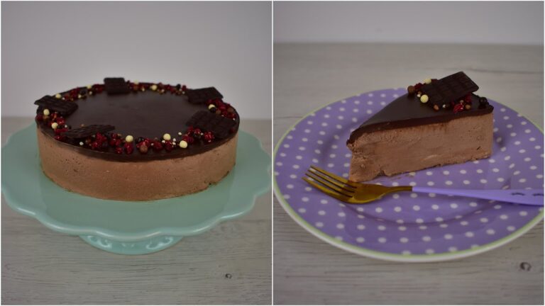 Tarta de yogur y chocolate sin horno