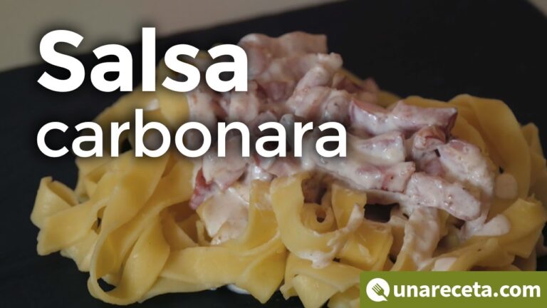 Salsa carbonara con leche y huevo