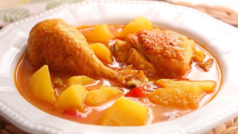 Receta de guiso de pollo con patatas