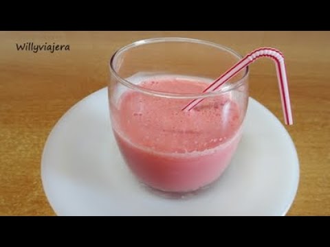 Como hacer un batido de sandia
