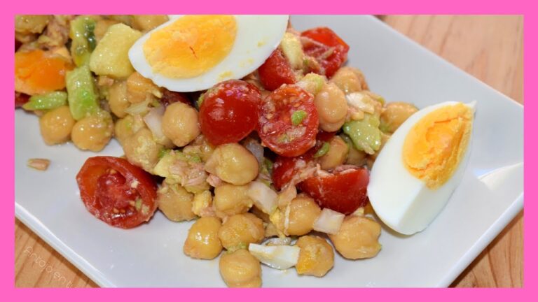 Como hacer ensalada de garbanzos de bote