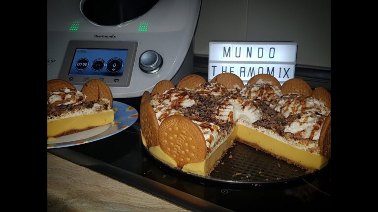Tarta de galletas y natillas thermomix
