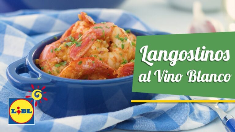 Langostinos en salsa de vino blanco