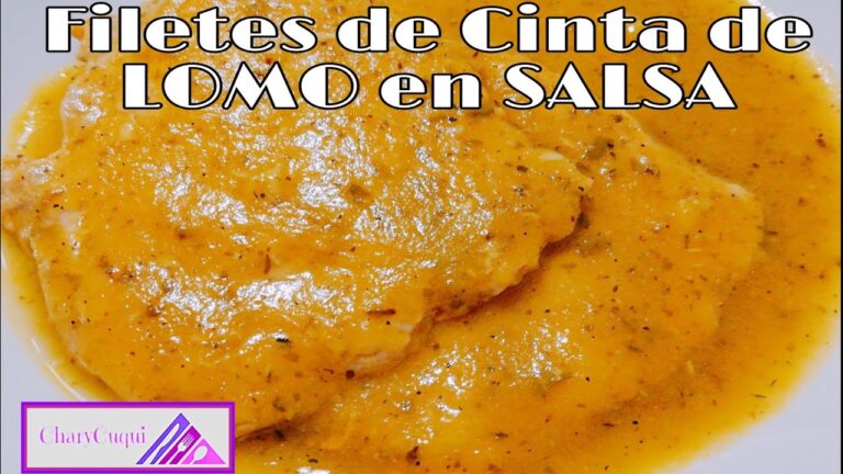 Filetes de cinta de lomo en salsa