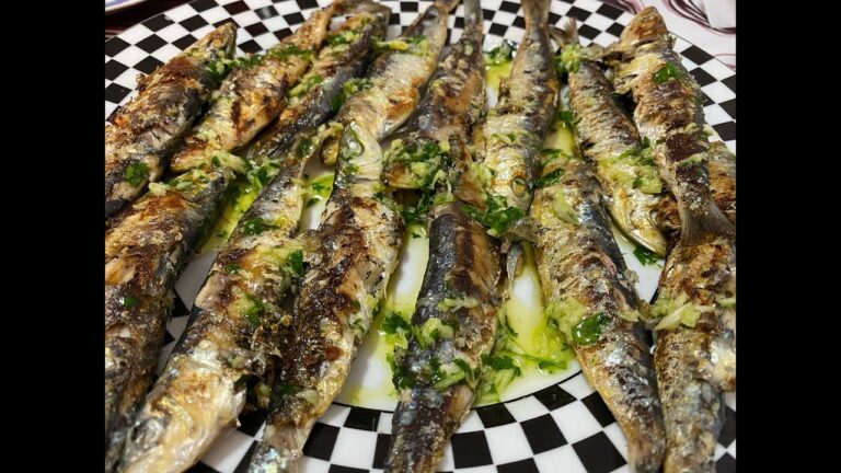 Sardinas a la plancha con ajo y perejil