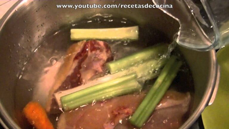 Caldo de pollo casero olla express