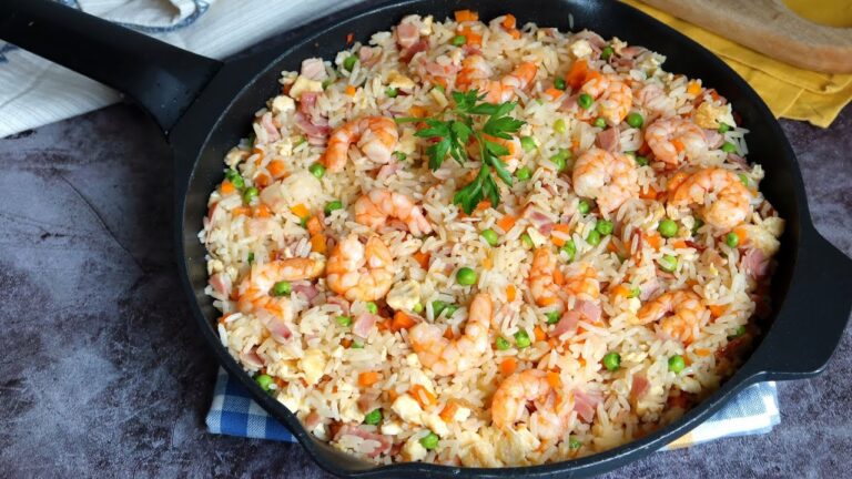 Receta de arroz tres delicias casero