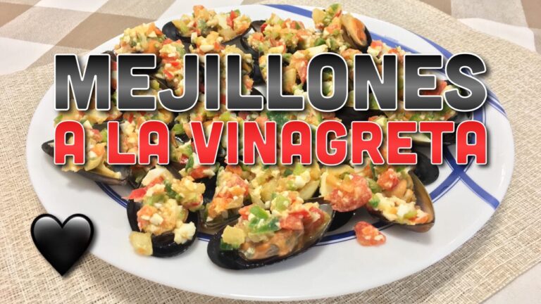 Mejillones a la vinagreta con huevo duro