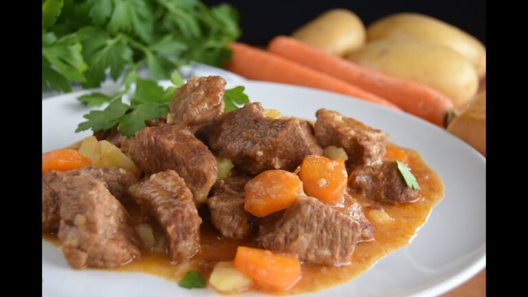 Carne guisada con verduras olla express