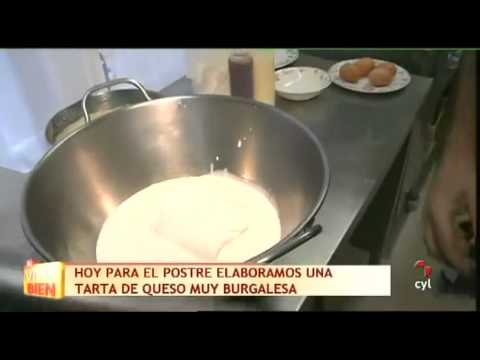 Tarta de queso con queso de burgos