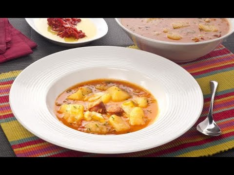 Patatas con bacalao a la riojana