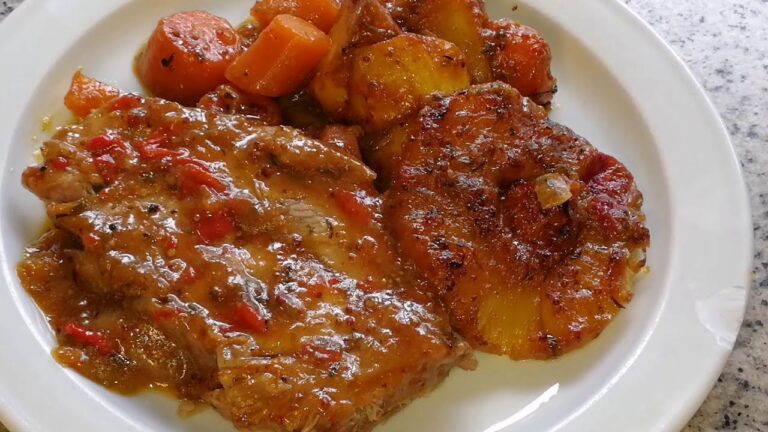 Salsa para carne de cerdo asada al horno