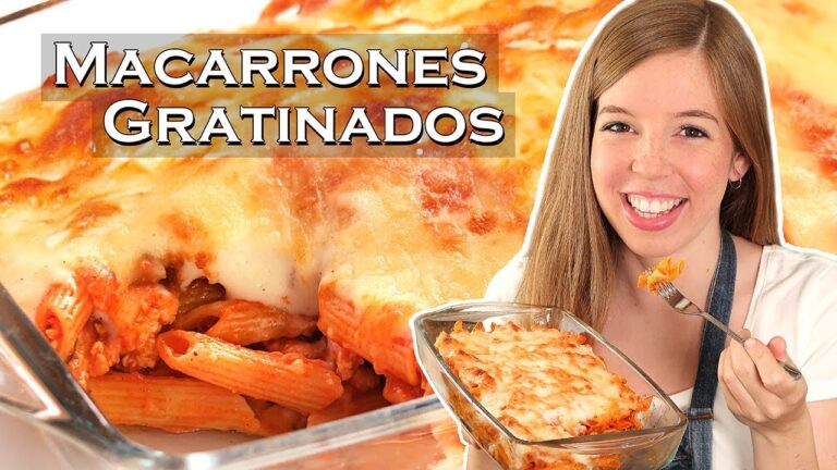 Macarrones con bechamel y carne picada