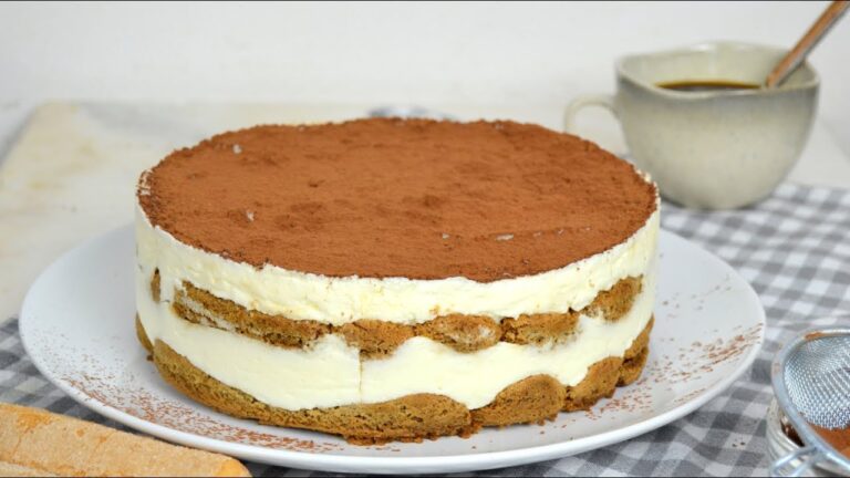 Tarta de tiramisú fácil con mascarpone