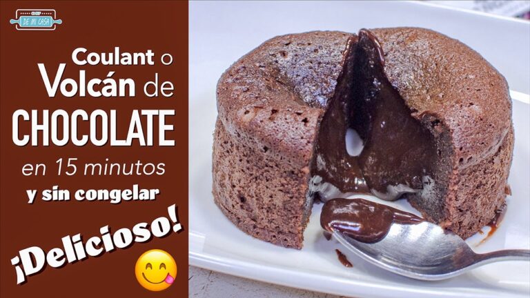 Como hacer un volcan de chocolate