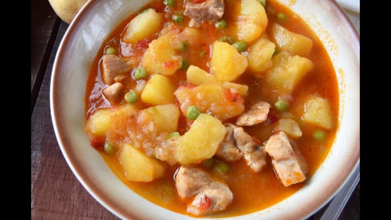 Receta de patatas guisadas con carne