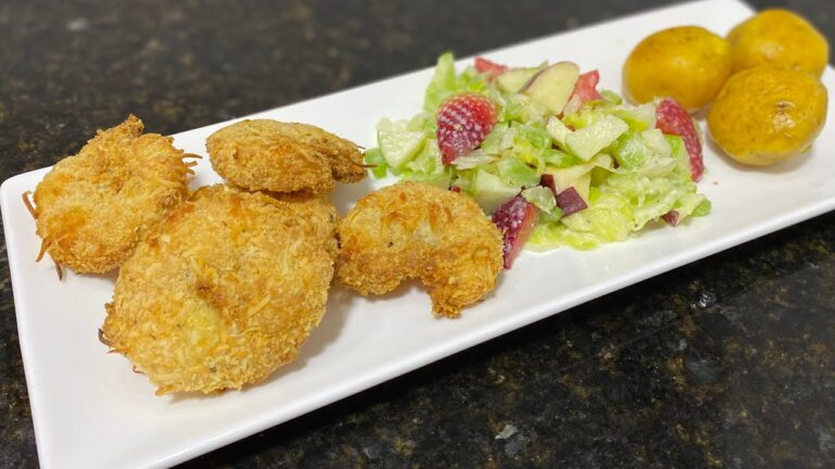 Gambas rebozadas en freidora de aire