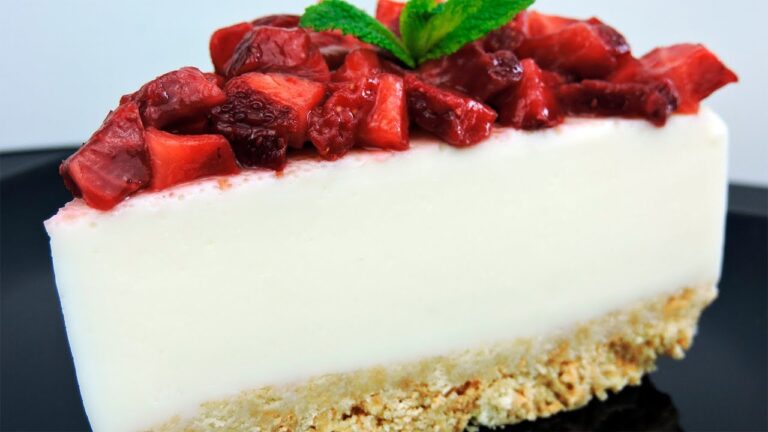 Tarta de yogur y leche condensada sin horno