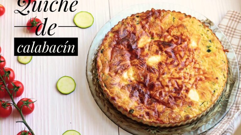 Quiche de calabacin y queso de cabra