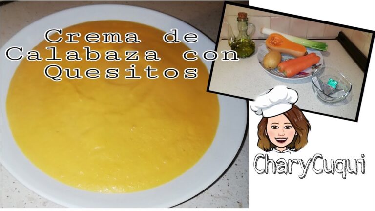 Crema de calabaza con quesitos thermomix