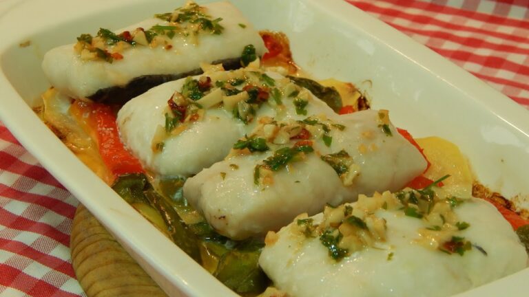 Receta lomos de merluza al horno