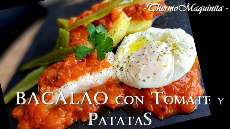 Bacalao con tomate y patatas thermomix