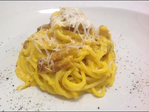 Macarrones a la carbonara receta original