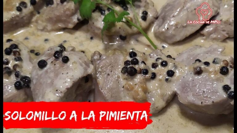 Salsa de pimienta negra para solomillo