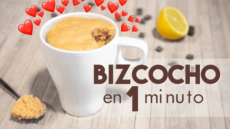 Bizcocho a la taza sin chocolate
