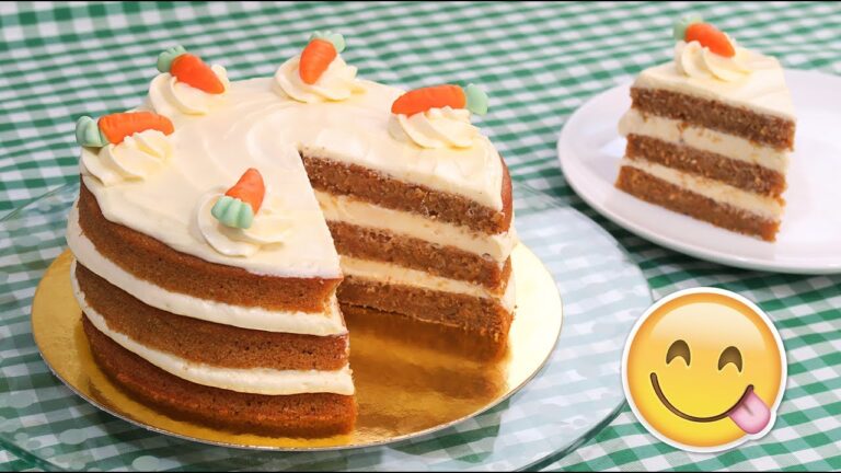 Tarta de zanahoria con frosting de queso