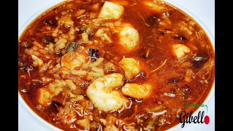Arroz caldoso de pescado y marisco
