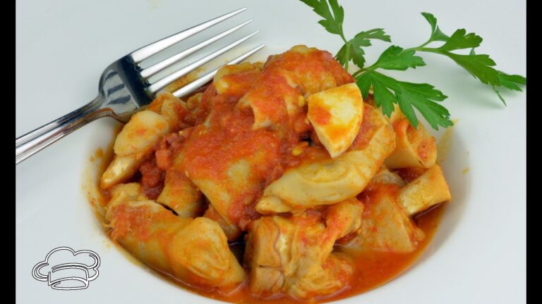 Manitas de cordero en salsa picante