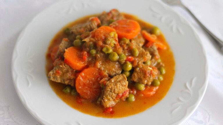 Receta de ternera a la jardinera