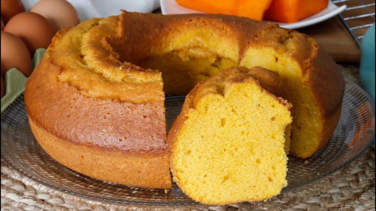 Cómo hacer un bizcocho de calabaza