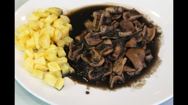 Receta calamares en su tinta thermomix