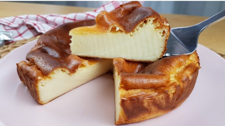 Tarta de queso al horno con quesitos