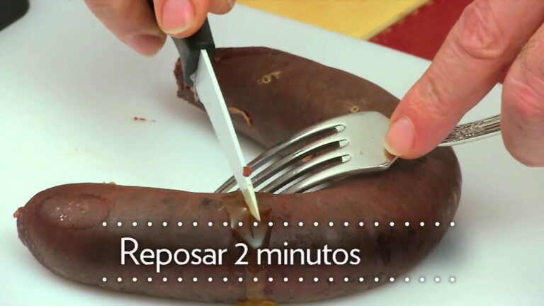 Como cocer las morcillas sin que se rompan
