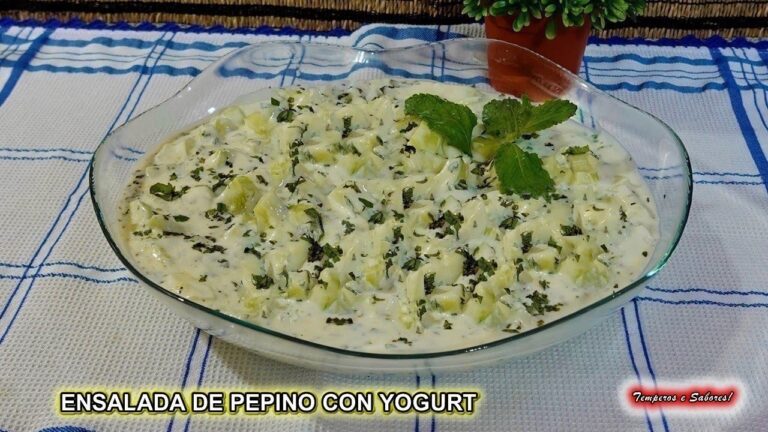 Ensalada de pepino y yogur griego