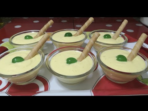 Mousse de limón con leche condensada y yogur
