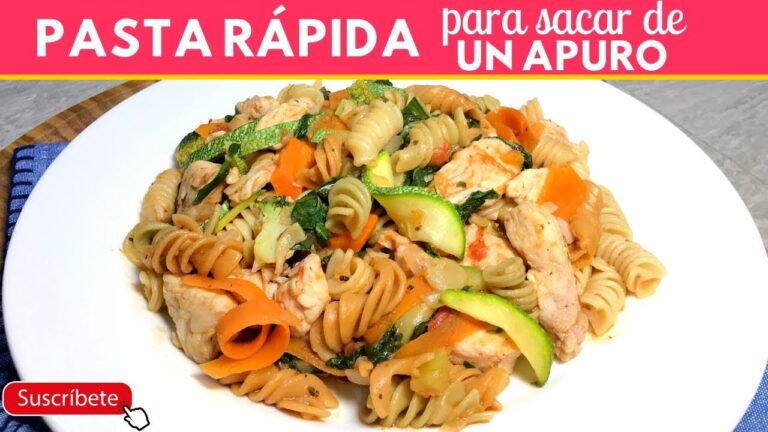 Recetas de pasta con verduras y pollo