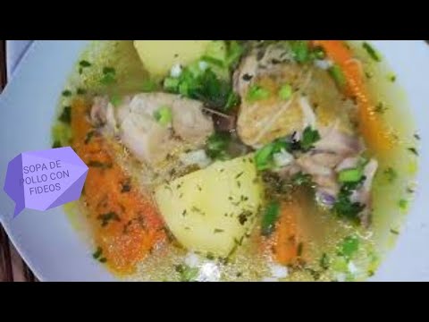 Como hacer sopa de pollo con fideos