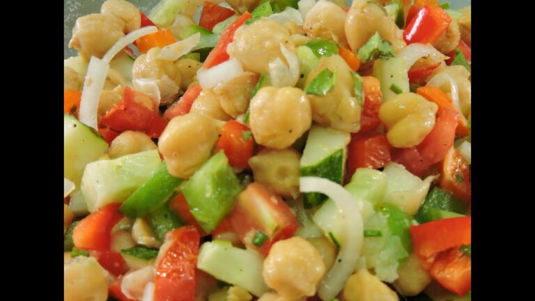 Ensalada de garbanzos de bote para dieta