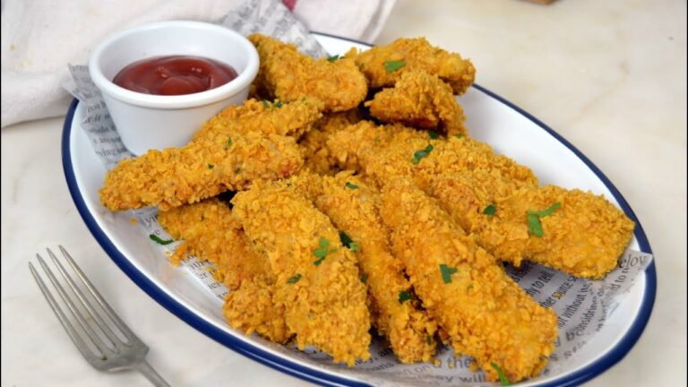 Pechuga de pollo rebozada al horno