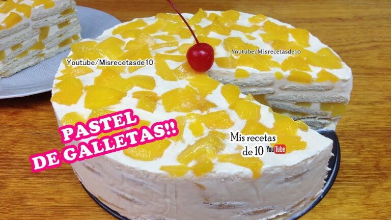 Pastel de galletas maria sin horno