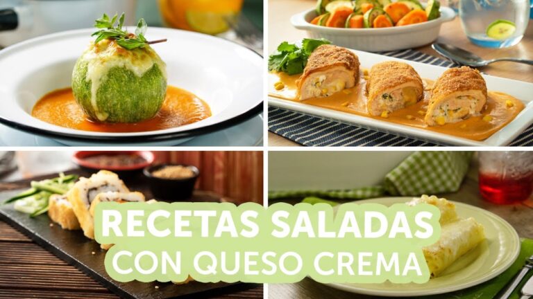 Recetas saladas con queso de untar