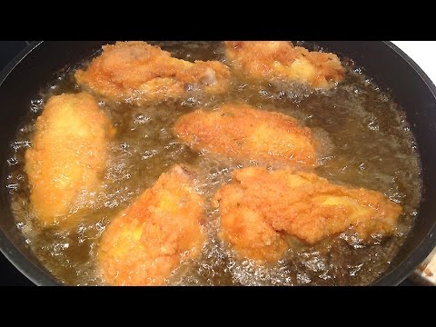 Como hacer alitas de pollo fritas en sartén