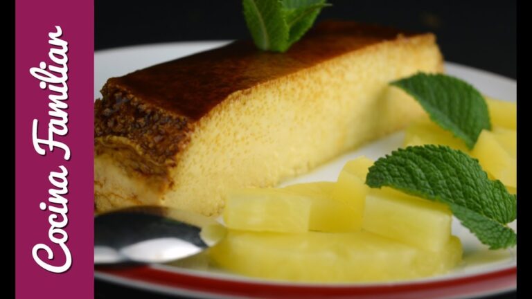 Flan de piña y leche condensada